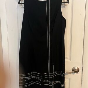 Black Dress with White Stitching